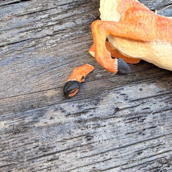 Vintage Lot of 6 Jumping Deer READ Whitetail Buck Ornaments Glitter Antlers - Picture 4 of 13